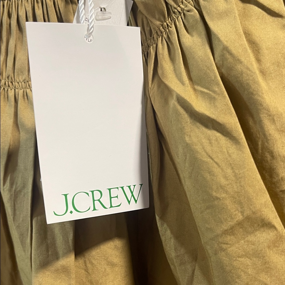 J. Crew Mustard Blouse 💯Cotton - Picture 2 of 6